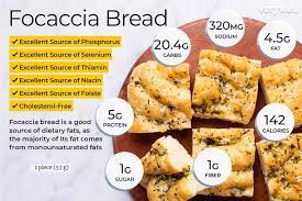 focaccia bread nutrition facts and