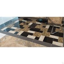 24x24 black galaxy granite polished