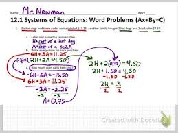 equations word problems