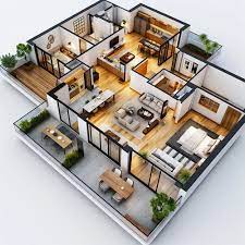 3d Floor Plan Services At Rs 3 Sq Ft In