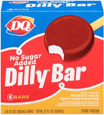 dq dilly bar no sugar added ice cream