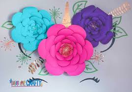 how to make paper flowes with cricut