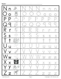 Alphabet Tracing Templates Traceable Letters Worksheet For Children