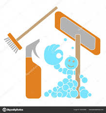 The Idea For The Cleaning Companys Logo In The Houses With