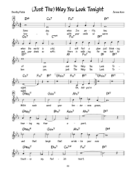 The way you look tonight. Just The Way You Look Tonight Sheet Music For Piano Solo Musescore Com