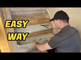carpeting stairs with foam backed