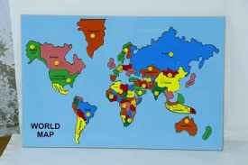 hindi paper world map puzzle size
