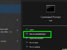 open the command prompt in windows