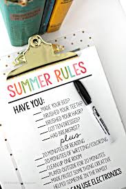 Printable Summer Rules Summer Kids Summer Fun Summer