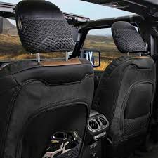 Neoprene Seat Cover Set Black Tan