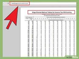 calculate federal tax withholding