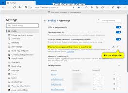 Follow the procedure below to access web image monitor in the administrator mode. How To Enable Or Disable Password Monitor In Microsoft Edge Chromium Tutorials
