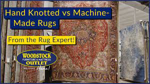 hand knotted vs machine made rugs