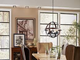 Kichler Barrington 5 Light Distressed Black And Wood Tone Rustic Chandelier In The Chandeliers Department At Lowes Com