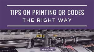 tips on how to print qr codes the right