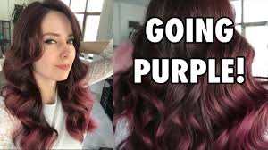 how i d my hair purple ion color