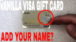 vanilla visa gift card