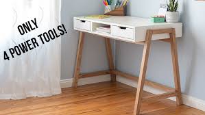 The first piece we cut down for the main desk at 81x20 1/2, allowing for a slight overhang we painted the base with a white farmhouse color chalk paint. 30 Diy Desk Ideas For Beginners You Can Build Today Anika S Diy Life