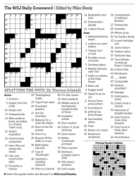 the wsj daily crossword edited by mike