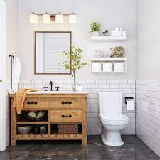 Wood Bathroom Shelves