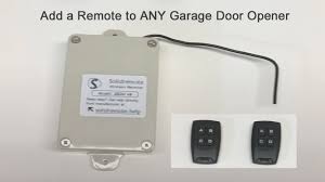 add a remote to any garage door opener