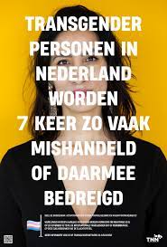 Poster Stop geweld tegen transgender personen - Transgender Netwerk  Nederland