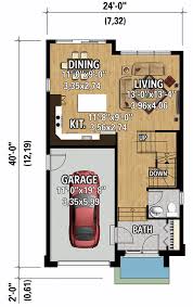 House Plan With 1 Car Garage