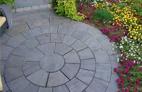 Circle Patio Concrete Paver Patio Stone