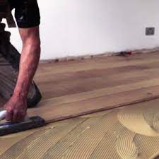 ing hardwood floor to concrete