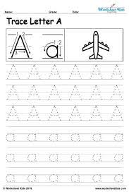 letter a alphabet tracing worksheets