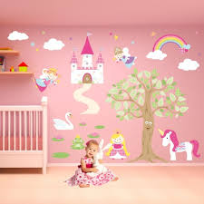 Fairy Princess Fabric Wall Stickers For