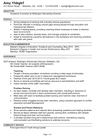 Combination Resume Example For A Guidance Counselor Jboard