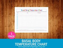 Basal Body Temperature Chart Instant Download Pdf Printable