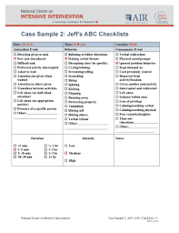 17 Printable Antecedent Behavior Consequence Chart Example