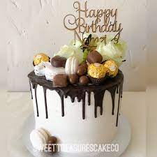 At cakeclicks.com find thousands of cakes categorized into thousands of categories. Happy Birthday Nomzi Chocolate Drip Cake Decorated With Fresh Flowers Macaroons Then Lots And Lots Of Chocolate Sweettreasures Sweettreasuresca Torten