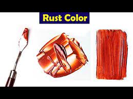 Make Rust Color Mix Acrylic Colors