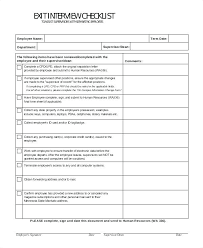 Free Employee Exit Interview Template Form Clearance Exit