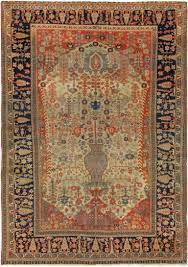 antique persian motashem kashan rug