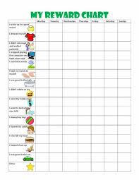 Childrens Reward Chart Kids Behavior Chore Chart Kids