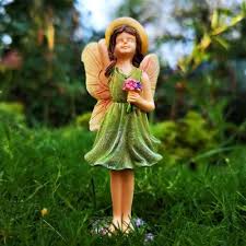 A Windy Day Fairy Garden Figurine