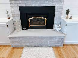 Chalk Paint Fireplace Hearth Spruce