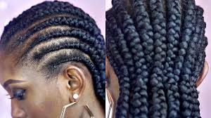 Shampoo conditioner hair treatment & styling tools by avon. Tutorial How To Braid Big Cornrows On Short Natural Hair Youtube