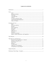 Apa style requires brief references in the text of the paper and complete reference information at the ~ if you are seeking to publish your paper and used a figure (or table) from another source, you must get refer to the examples already listed. Thesis Table Of Contents Tagalog Thesis Title Ideas For College