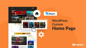 create a custom home page in wordpress