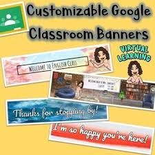 This post is the 3rd in my bitmoji virtual classroom series and is all about using and sharing your virtual bitmoji classroom with your students and families. Google Classroom Or Canvas Banners Bitmoji Classroom By Kelsey Lawson