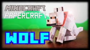 minecraft papercraft bendable wolf