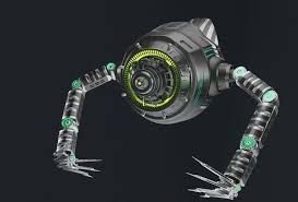 sci fi drone robot 3d model cgtrader