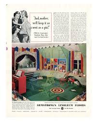 Linoleum Floors Vintage Ad Advertising