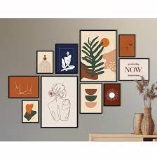 Gallery Wall Set Of 10 Color Block