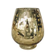 Gold Mercury Hurricane Vase Beautiful